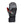 Therm-ic grey and black leather ski mitten with FWT logo