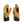 Therm-ic tan leather heated gloves with black cuffs and power button