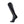 Grey knee high heated sock with black battery attachment and reinforced heel