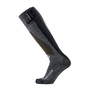 Therm-ic grey heated outdoor sock with battery attachment