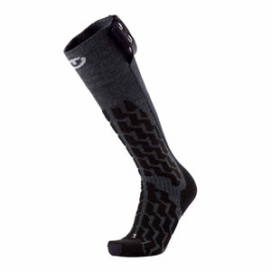 Giro black and grey patterned knee high cycling sock