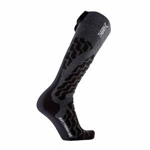 Therm-ic Heat Fusion Uni grey and black knee high heated sock