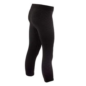 Black seamless athletic leggings with textured pattern