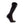 Therm-ic black heated knee high sock with grey patterned details