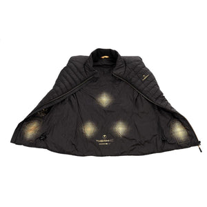 Therm-ic black heated vest interior showing heating elements