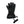 Black insulated winter glove with zippered pocket and wrist strap