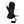 Therm-ic black heated mitten with adjustable wrist strap and power button