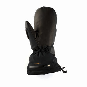 Therm-ic black heated mitten with zippered battery pocket