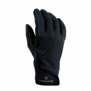 Black Therm-ic glove with logo on the wrist