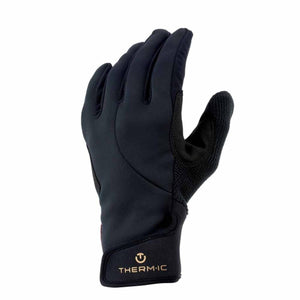 Therm-ic black insulated glove with textured palm and wrist logo