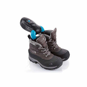 Therm-ic Refresher shoe dryer inserted into a pair of The North Face winter boots