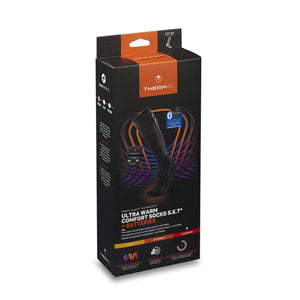 Therm-ic Ultra Warm Comfort S.E.T heated socks and battery pack in retail packaging