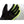 Therm-ic black and neon green heated glove with grip detailing