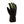 Therm-ic black heated glove with neon green finger accents and power button