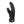 Black insulated mitten with suede palm and PrimaLoft branding