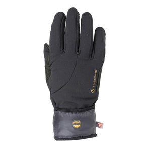 Black Therm-ic winter glove with shield pocket detail on the cuff