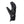 Therm-ic black leather and fabric winter glove