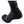 Black and grey Thermic heated sock on a foot