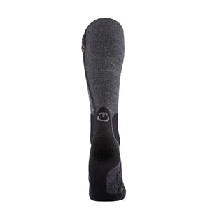 Therm-ic grey and black knee high heated ski sock