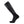 Therm-ic grey and black heated knee high sock with battery attachment snaps