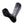 Grey and black heated ski performance sock with battery attachment points