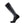 Grey and black knee high heated sock with power button and battery attachment