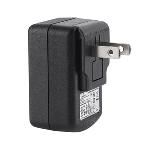 Therm-ic black wall power adapter with two prong plug