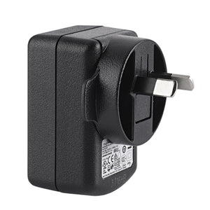 Therm-ic black wall power adapter with UK plug prongs