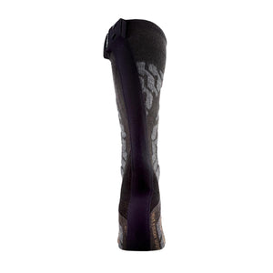 Therm-ic Heat Fusion heated ski sock in grey and black
