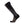 Therm-ic black heated ski sock with grey and brown geometric pattern