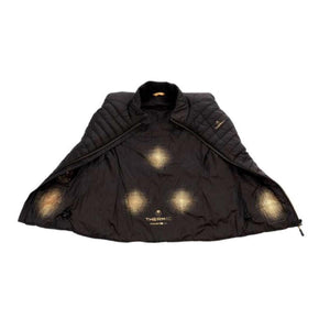 Therm-ic black heated vest interior showing heating element zones