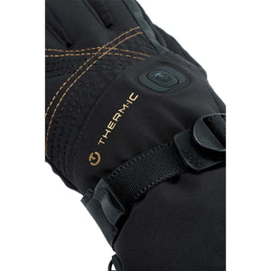 Therm-ic black heated glove with power button and adjustable wrist strap