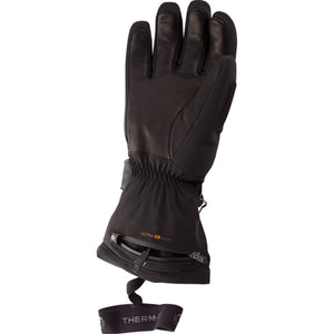 Black Therm-ic Ultra Warm heated glove with zippered cuff pocket and wrist strap