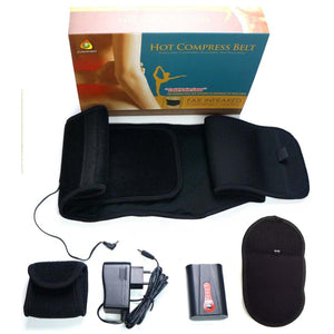 Thermrup far infrared hot compress belt with power adapter and battery pack