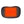 Black mesh heating pillow with orange illuminated center