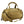 Thule tan duffel bag with top handles and adjustable shoulder strap