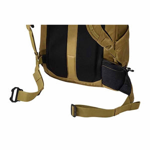 Back panel and waist strap of a Thule backpack