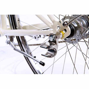 Thule bicycle trailer hitch adapter mounted to a rear bike wheel axle