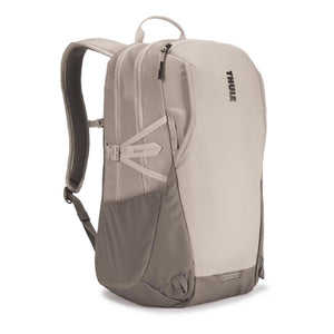Thule beige backpack with side mesh pockets and adjustable straps