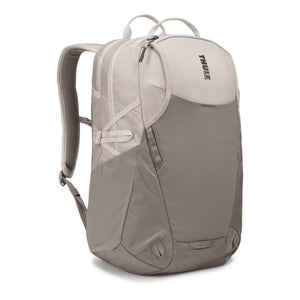 Thule beige backpack with mesh front pocket and side compression straps