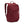 Thule burgundy backpack with front zipper pocket and side water bottle sleeve