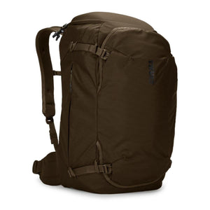 Thule dark olive green travel backpack with side compression straps