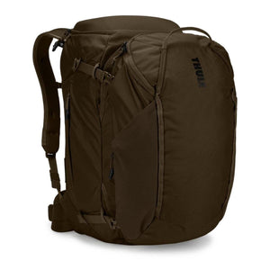 Thule olive green backpack with side compression straps and top handle