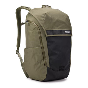 Thule olive green and black backpack