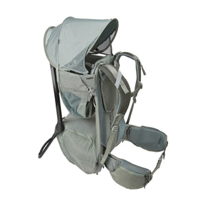 Thule sage green child carrier backpack with sunshade