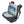 Open black backpack with laptop and tablet in internal sleeves