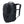 Back view of a black Thule backpack showing padded shoulder straps and mesh back panel