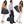 People carrying Thule duffel bags in various positions