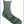 Grey crew sock with pink flower embroidery and black arch support detailing