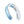 Torras blue and white wearable neck fan with ventilation grilles